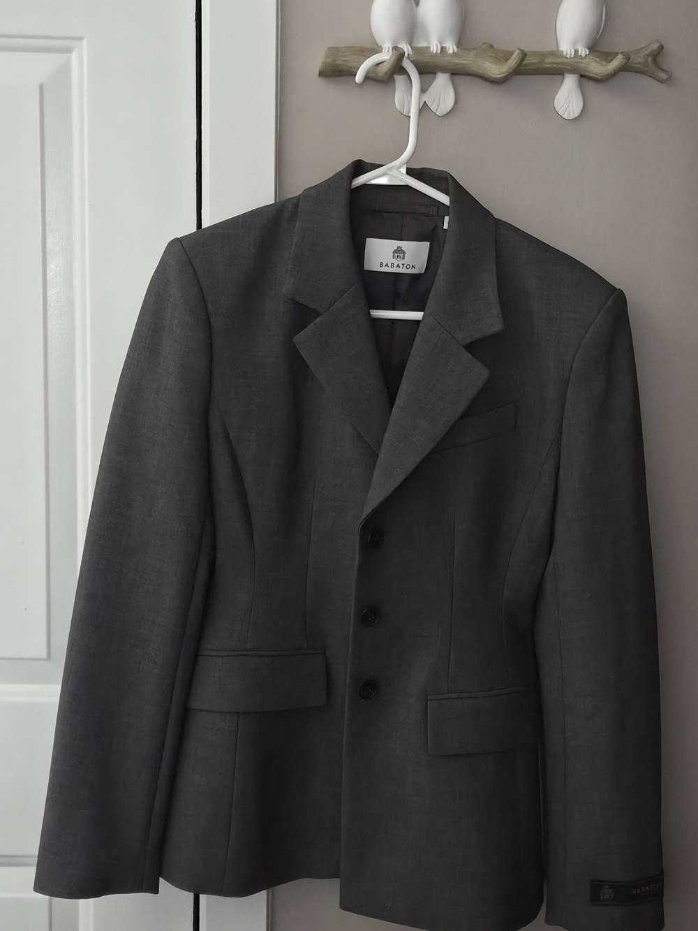 Babaton Standout Blazer Charcoal Gray Women's Tailored Blazer
